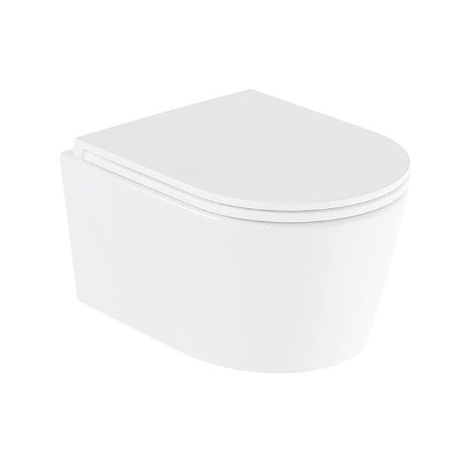 Vado Cameo Wall Hung Round Toilet Pan + Soft Close Seat