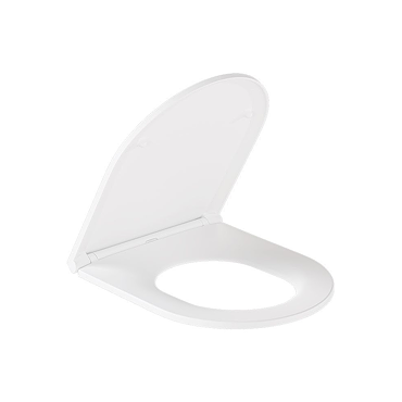 Vado Cameo Wall Hung Slimline Round Toilet Seat - White