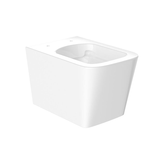 Vado Cameo Wall Hung Soft Square Toilet Pan - Gloss White