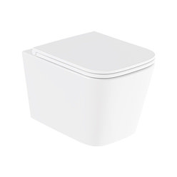 Vado Cameo Wall Hung Soft Square Toilet Pan + Soft Close Seat
