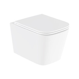 Vado Cameo Wall Hung Soft Square Toilet Pan + Soft Close Seat