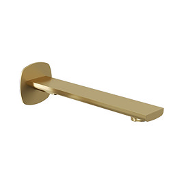 Vado Cameo Wall Mounted Bath Spout - Satin Brass