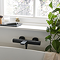 Vado Cameo Wall Mounted Thermostatic Exposed Bath Shower Mixer - Matt Black