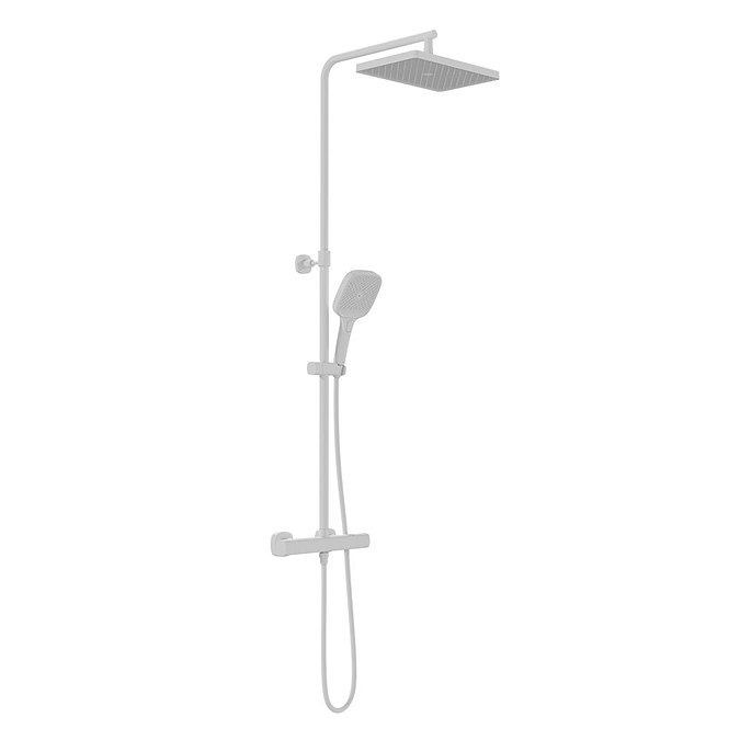 Vado Cameo Wall Mounted Thermostatic Shower Column Kit - Matt White