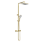 Vado Cameo Wall Mounted Thermostatic Shower Column Kit - Satin Brass