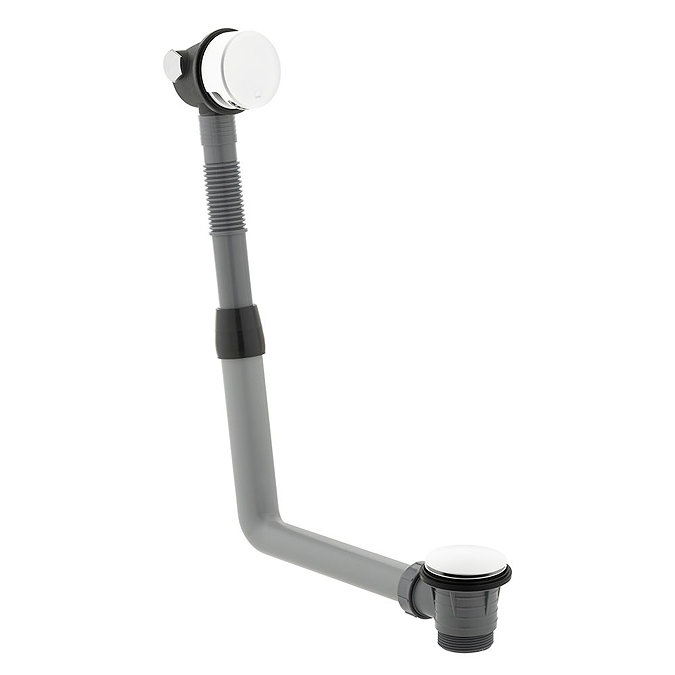 Vado Click Clack Bath Filler Waste & Overflow - Matt White