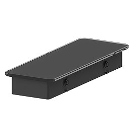 Vado Muse 300mm Glass Shelf Insert - Matt Black