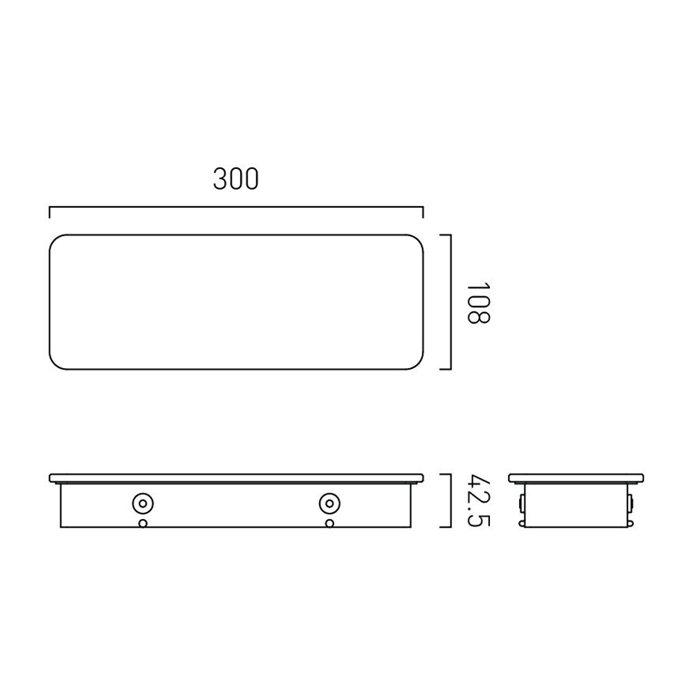 Vado Muse 300mm Glass Shelf Insert - Matt White