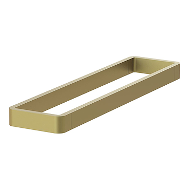 Vado Muse 450mm Wall Mounted Towel Rail  - Satin Brass