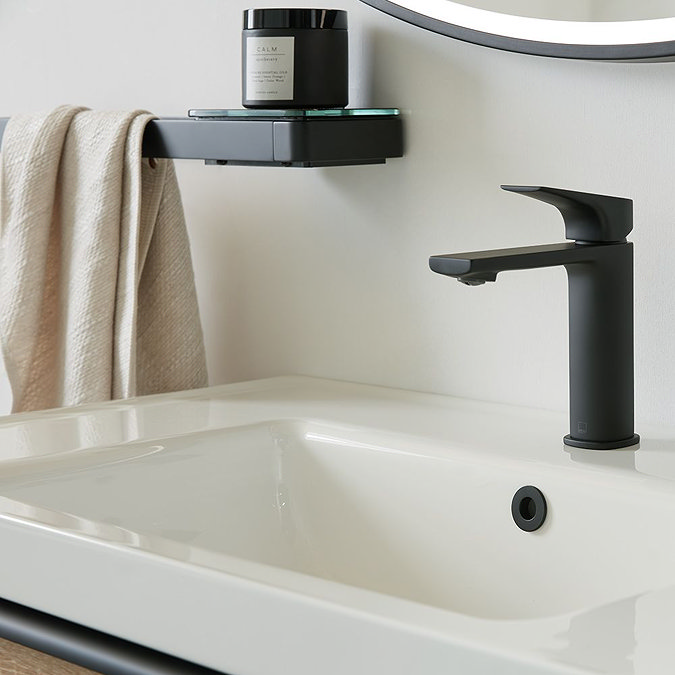 Vado Muse 600mm Wall Mounted Towel Rail  - Matt Black