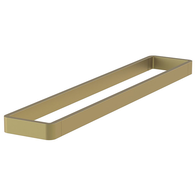 Vado Muse 600mm Wall Mounted Towel Rail - Satin Brass