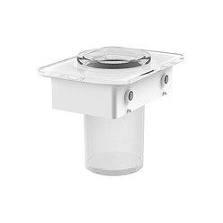 Vado Muse Frosted Glass Tumbler with Glass Shelf - Matt White