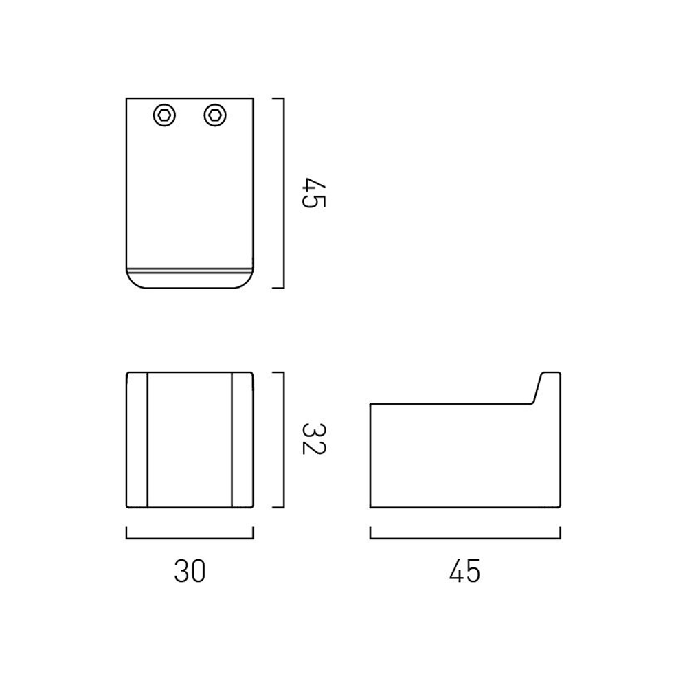 Vado Muse Robe Hook - Matt White