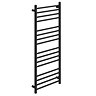 Vado Muse Round Heated Towel Rail - 500 x 1200mm - Matt Black