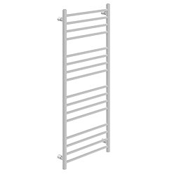 Vado Muse Round Heated Towel Rail -500 x 1200mm - Matt White