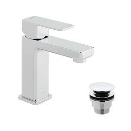Vado Phase Smooth Bodied Mono Basin Mixer With Ecoturn Technology + Universal Basin Waste