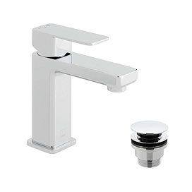 Vado Phase Smooth Bodied Mono Basin Mixer With Ecoturn Technology + Universal Basin Waste