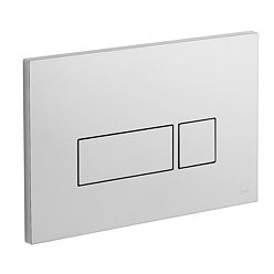 Vado Square Button Dual Flush Plate - Chrome
