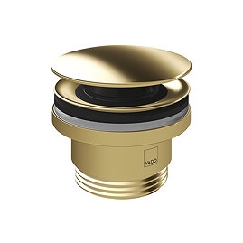 Vado Universal Click-Clack Basin Waste - Satin Brass