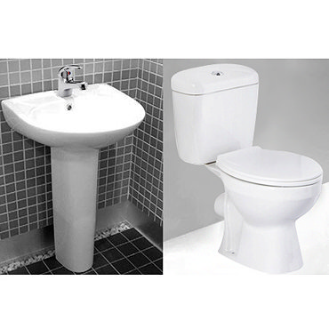 Valence Ceramic 4 Piece Bathroom Suite Profile Large Image