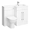 Valencia 1100mm Combination Bathroom Suite Unit with Basin + Round Toilet  Standard Large Image