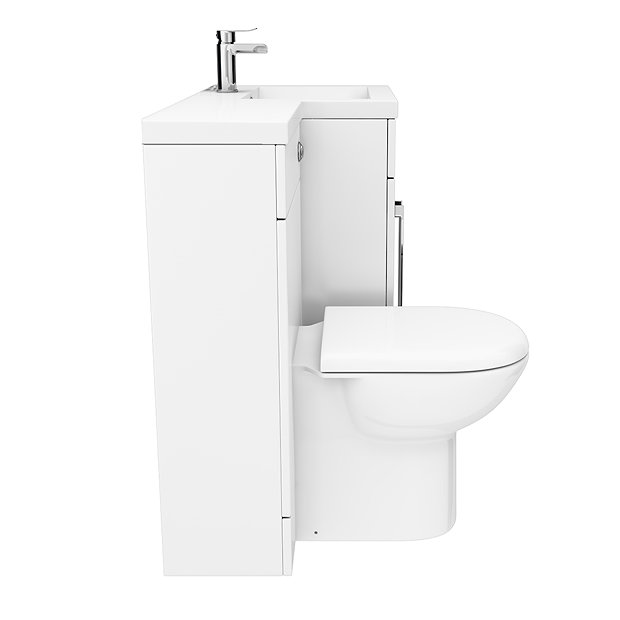 Valencia 1100mm Combination Bathroom Suite Unit with Basin + Round Toilet  additional Large Image