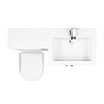 Valencia 1100mm Combination Bathroom Suite Unit with Basin + Round Toilet  Newest Large Image