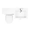 Valencia 1100mm Combination Bathroom Suite Unit with Basin + Round Toilet  Newest Large Image