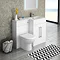 Valencia 1100mm Combination Bathroom Suite Unit with Basin + Round Toilet Large Image