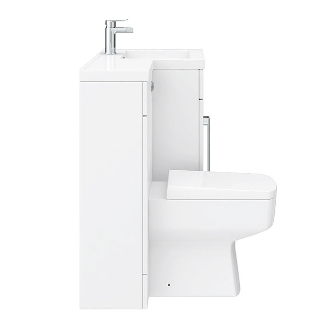 Valencia 1100mm Bathroom Combination Suite Unit with Basin + Square Toilet  additional Large Image