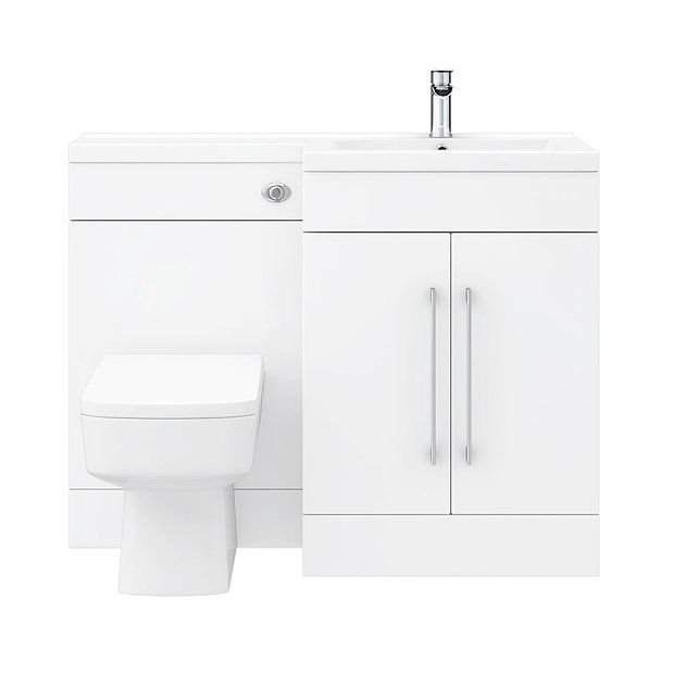 Valencia 1100 Combination Basin & WC Unit With Square Toilet Online