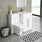 Valencia 1100mm Combination Bathroom Suite Unit with Basin + Modern Toilet Large Image