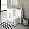 Valencia LH 1100mm Combination Bathroom Suite Unit with Basin + Modern Toilet Large Image