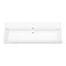 Valencia 1200 Gloss Grey Minimalist Wall Hung Vanity Unit with Chrome Handle  Standard Large Image