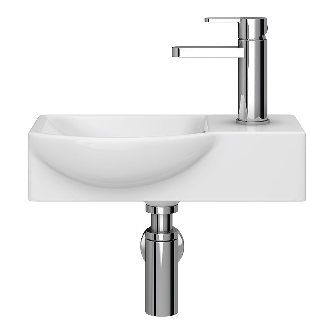 Valencia Wall Hung Basin (500mm Wide - Gloss White)