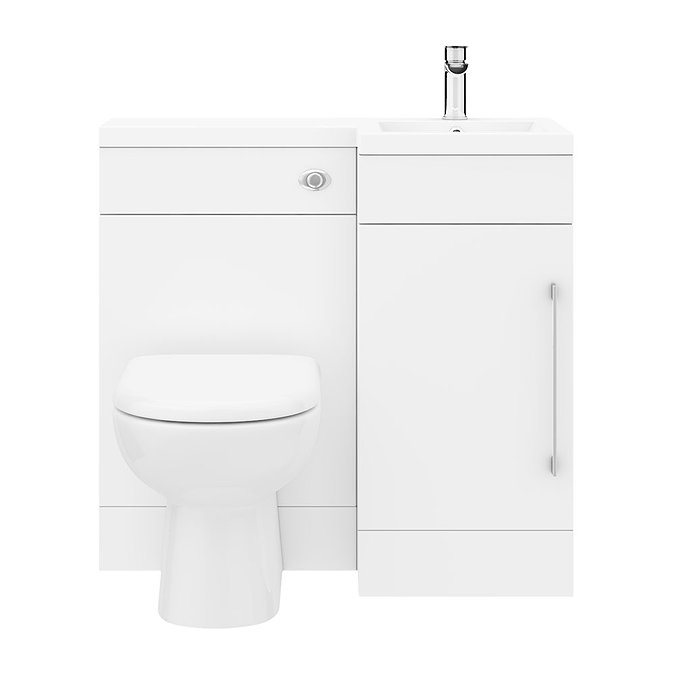 Valencia 900mm Combination Bathroom Suite Unit + Round Toilet  additional Large Image