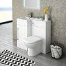 Valencia LH 900mm Combination Bathroom Suite Unit + Round Toilet Large Image