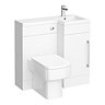 Valencia 900mm Combination Bathroom Suite Unit + Square Toilet  Standard Large Image