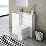 Valencia LH 900mm Combination Bathroom Suite Unit + Square Toilet Large Image