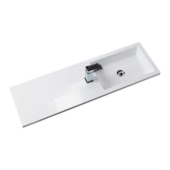 Valencia 995mm Gloss White Wall Hung Basin Unit  Standard Large Image