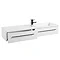 Valencia 995mm Gloss White Wall Hung Basin Unit Profile Large Image
