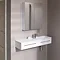 Valencia 995mm Gloss White Wall Hung Basin Unit  Feature Large Image