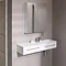 Valencia 995mm Gloss White Wall Hung Basin Unit Feature Large Image