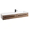 Valencia 995mm Oak Wall Hung Basin Unit  Feature Large Image