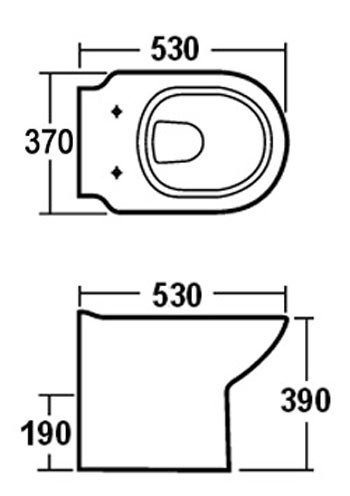 Valencia Bathroom Combination Suite Unit - 900mm Basin w. Black Handle and Round Toilet