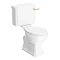 Valencia Bathroom Suite (Toilet, Grey Vanity with Brass Handle, L-Shaped Bath + Screen)  Standard La