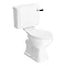 Valencia Bathroom Suite (Toilet, White Vanity with Black Handle, L-Shaped Bath + Screen)  Standard L