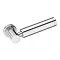 Valencia Bathroom Suite (Toilet, White Vanity with Chrome Handle, L-Shaped Bath + Screen) In Bathro