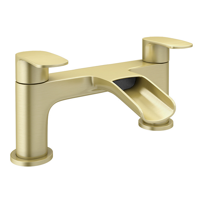 Valencia Waterfall Bath Filler - Brushed Brass