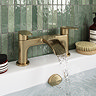 Valencia Waterfall Bath Filler - Brushed Brass - Lifestyle